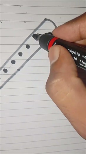 easy draw flute #flutemusic #drawing #viralshorts