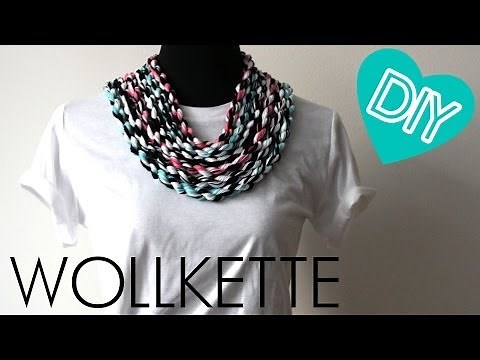 DIY Kette oder Armband aus Wolle