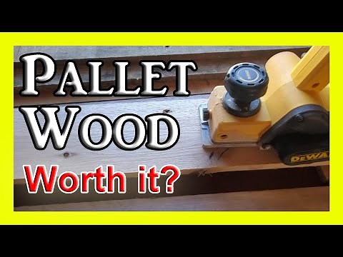 Pallet Wood & The Dewalt D26676 Hand Planer🔨