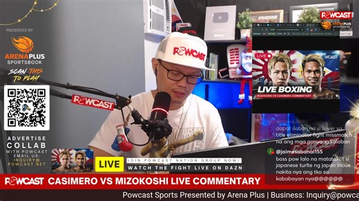 John Riel Casimero vs Tom Mizokoshi Boxing Live Commentary Plus Kenneth Llover vs Sailike | Powcast Boxing Podcast | Powcast Sports