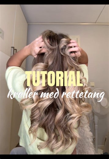 Svarer @Sara Helene Knudsen dag 17 av å poste hver dag nå 20k - hvordan jeg krøller håret med rettetang🤭✨⭐️🫶🏼 #krøller