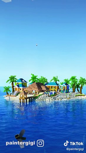 Escape to a Tropical Getaway in Minecraft