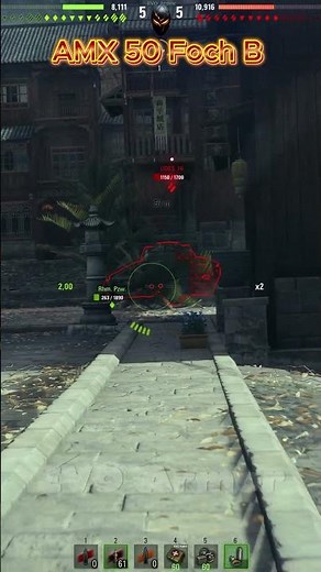 AMX 50 Foch B Survive and destroy World of Tanks #shorts