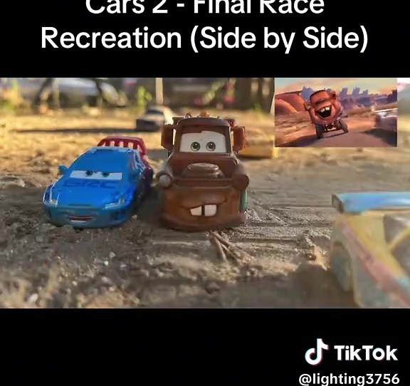 Cars 2 Final Race Stop Motion Recreation (Radiator Springs Grand Prix) #fypシ゚viral #cars2 #disney #rayomcqueen #lightningmcqueen #stopmotion