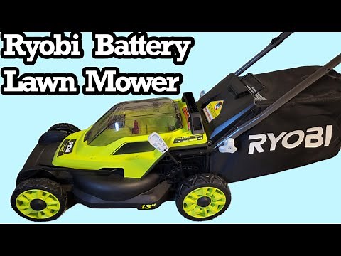 Ryobi ONE+ 13" Cordless Battery Push Lawn Mower Charge Grass Electric No Gas Oil Eco Friendly Clean