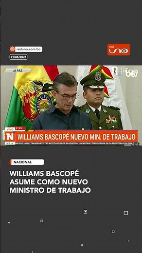 Paz posesiona a Williams Bascopé como nuevo ministro de Trabajo