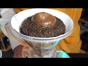 【KONOコーノ式ペーパードリップ】（点の記#113）▼点滴抽出▼コーノ式かなざわ珈琲の淹れ方▼ kalitaドリップポット600S口先加工を使用しています