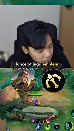 Lancelot now uses the Marksman emblem 🤔🤔 #evosvan #mobilelegends #lancelot #mobilelegends #mlbb