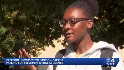 Clemson University to limit parking for freshmen, bridge students