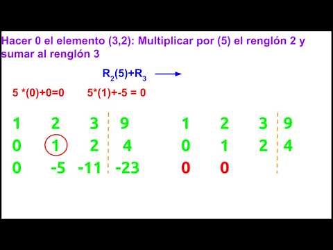 Método de Gauss Jordan Parte 2: Ejemplo con una matriz 3x3