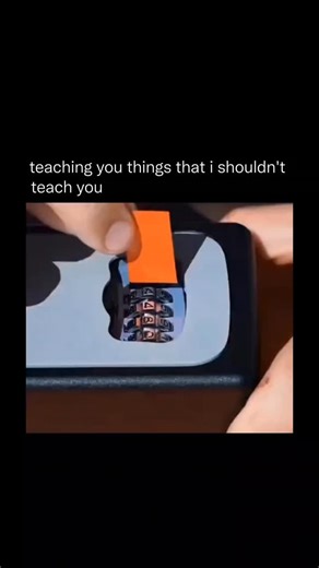 Teaching You things that nobody does on Instagram: "This is how you can open a number lock using just a piece of paper — by feeling how the internal wheels react to light pressure. When you slide the paper in and turn each dial slowly, it catches at the correct spot, helping you figure out the combination step by step. How well it works depends on how smooth the lock is and how clearly you can feel each tiny click. Steady hands + slow movement = easier unlocking. Safety note: Use this only on yo