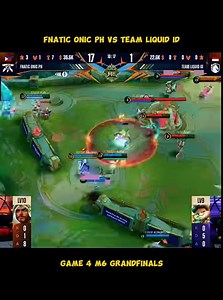 11K views · 92 reactions | Fnatic onic ph Vs Team Liquid ID Game 4 - M6 world Championship #TLID #FNOP | ML Nightcore | Facebook