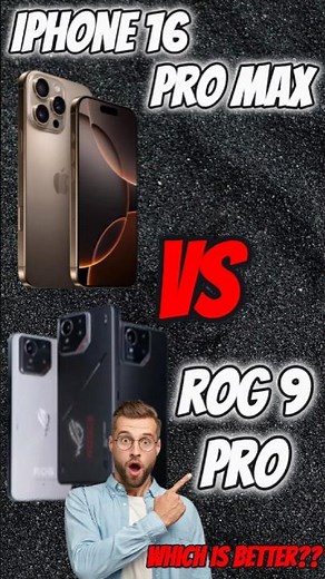 Asus ROG Phone 9 vs iPhone 16 Pro Max ⚡ Gaming Phone Battle 2025!”