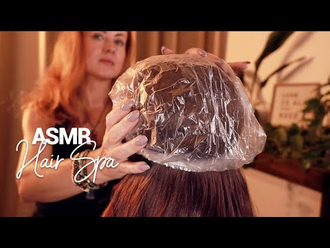 ASMR Hair Spa 🌟 Soothing cap, comb, brush and scalp scratching sounds for your sleep 🌟 Whispered