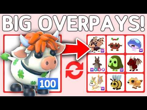 Trading 100 Clover Cows In Adopt Me