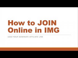 How to JOIN in IMG thru Online Application.