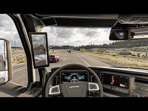 4K Ultra Realistic Graphics v2 | American Truck Simulator 1.56 Snowymoon Mod Gameplay 2025