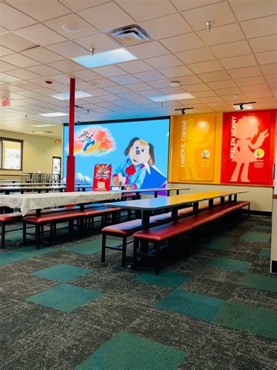 Chuck E Cheese Dining Area 2026 #chuckecheese #restaurant #new #2026 #nostalgia #music #shorts