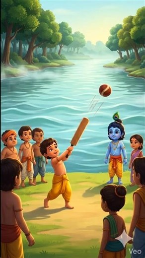 Watch till the end! What Happened After the Ball Fell in Yamuna? Krishna Leela Part 2 🌊🕉️ @Pextyle