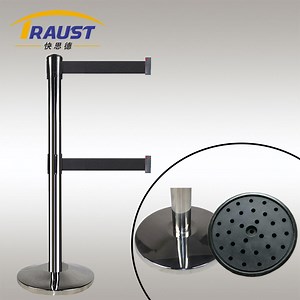 [Hot Item] Traust Crowd Control Retractable Belt Barrier with Dual Belt