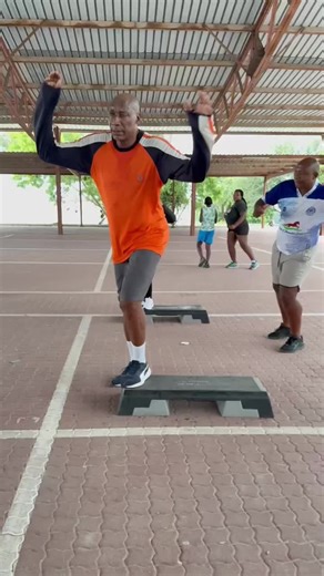 Maun SSS Aerobics club- Step class.