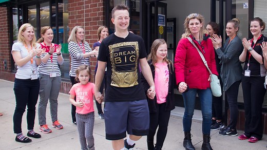 After being paralyzed from the waist down, man walks again