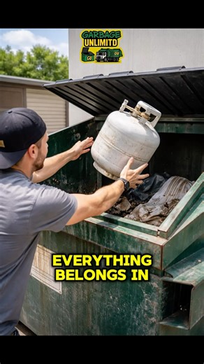 What Happens When the Wrong Thing Goes in a Dumpster. #viral #garbagetruck