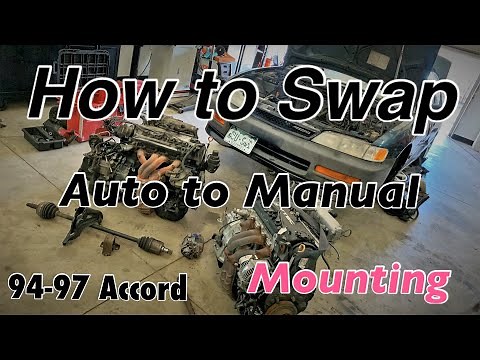 1994-1997 Honda Accord Auto to Manual, Engine and transmission install