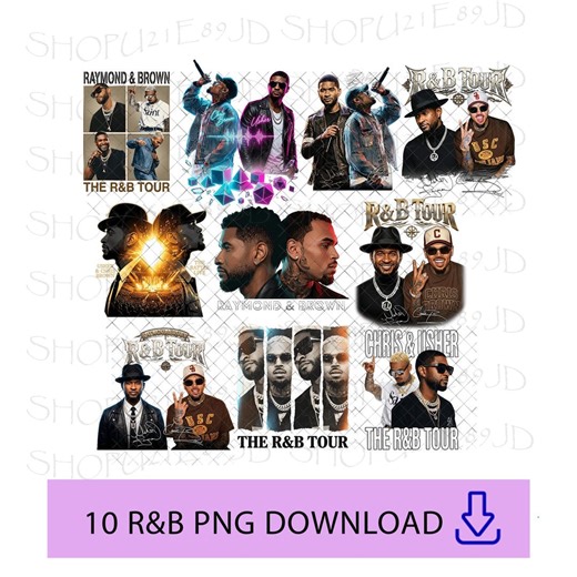 10 Vintage R&B Tour PNG Bundle, 90s Bootleg Rap Digital Download, Retro Music Sublimation, Hip Hop Concert Shirt Design File, Tour 2026 - Etsy