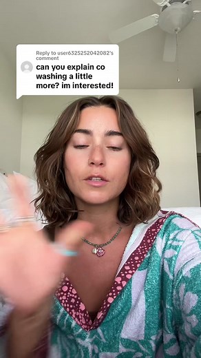 Replying to @user6325252042082 co-washing just meant washing with conditioner but there are actual co-washing products out there! more for people with wavy/curly hair and more on the dry side. This is just what works for me! #cowashing #cowashroutine