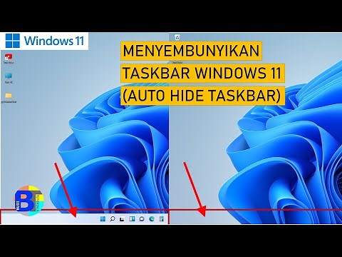 Cara Menyembunyikan Taskbar Windows 11 | Auto hide Taskbar Windows 11