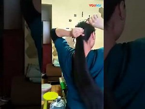 Cut off her ponytail in a hotel