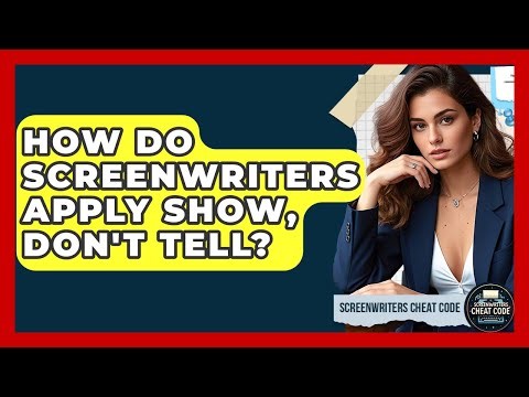 How Do Screenwriters Apply Show, Don't Tell? - Screenwriter's Cheat Code