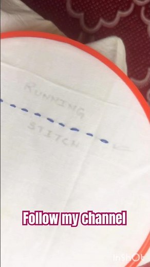 “Easy Running Stitch for Beginners | Simple Hand EmbroideryTutorial”#embroidery#art#neha🌸
