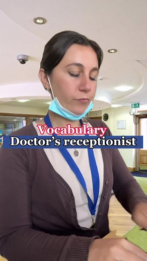 1.2M views · 10K reactions | Doctor’s receptionist #italianiinuk #italianiallestero #inglese #ingleseperitaliani #ingles #english #LearnEnglish | Aurora's Online Language Lessons | Facebook