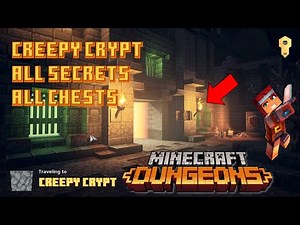 CREEPY CRYPT 100% - All Secrets, All Chests MINECRAFT DUNGEONS