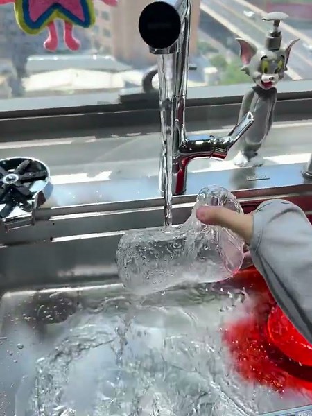 At that moment, both the installer and I were stunned. #dish #kitchen #sink #cleaning #washing