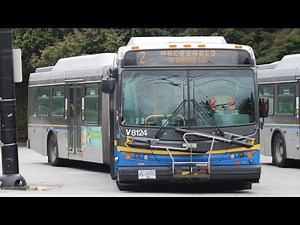 TransLink 2009 New Flyer DE60LFR - V8124 on route 2 MacDonald to Burrard Station