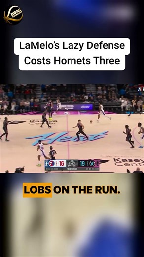LaMelo's Lazy Close-Out Gives Sixers Rookie VJ Edgecombe a Free Triple