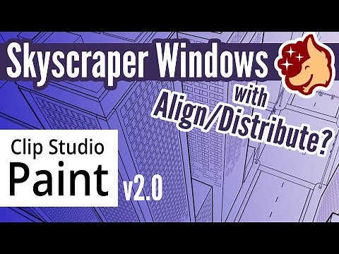 Align/Distribute with Perspective in Clip Studio Paint v2.0