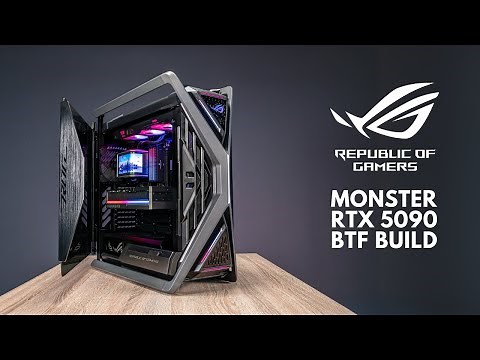 We Built a Monster 5090 BTF Gaming PC! | ASUS ROG Hyperion GR701 BTF Edition | ROG #astral 5090 BTF
