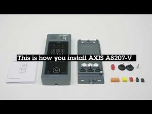 AXIS A8207-VE Network Video Doorstation installation tutorial - relay