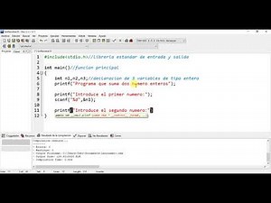 Sumar dos Números en C++,Declaracionde variables