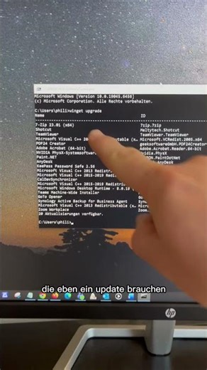 Mit winget upgrade --all installierst du alle verfügbaren Updates auf einmal #pctip #pctipps #winget