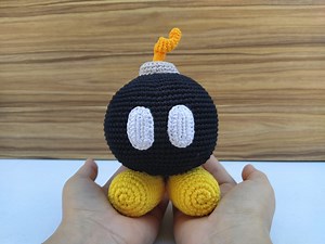 Bob Omb Crochet Pattern, Super Mario Crochet, Bomb Mario Bros Amigurumi, Mario Pattern, Mario Plus, Super Mario, Mario Bros, Mario - Etsy
