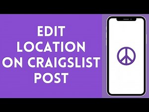 How to Edit Location on Craigslist Post (2024) | Change Location on Craigslist Post