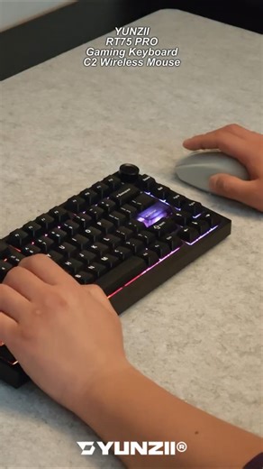 [🎁구독자이벤트] YUNZII RT75 PRO Gaming Keyboard C2 Wireless Mouse ‪@YUNZIIKEYBOARD‬ #gamingkeyboard