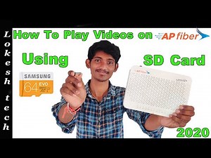 No internet | how to Play Videos on AP Fibernet using an SD card and USB | in 2020
