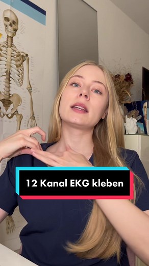 Anleitung zum Platzieren von Elektroden bei 12-Kanal EKG