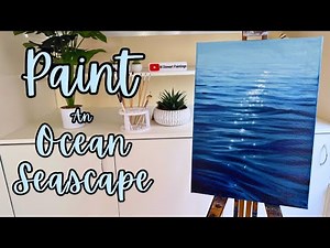 How to paint a seascape oil painting tutorial for beginners / intermediate - Oil Painting Ocean